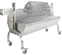 KuKoo 30 W, barbecue à moteur avec chariot et broche rotative, barbecue à rôtir à la broche, barbecue de boucher, barbecue au charbon de bois, barbecue à cochon de lait, rôtissage à la broche, rôtissa