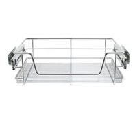 Paniers de Cuisine en Acier Kukoo - Rangement Pour Placard,Cabinet de 60 cm Largeur Gain d'Espace avec Système Coulissant avec Fermeture Amortie [Pack de 5] KIT Fixations INCLUS