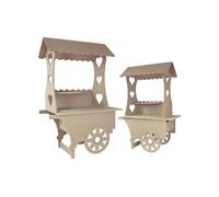 KuKoo Lot de 2 Chariots Présentoirs de Friandises