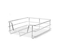 KuKoo Lot de 2 paniers de Cuisine Solides à Fermeture Douce - Armoire de 400 mm de Large - Tiroirs de Rangement coulissants en Fil métallique