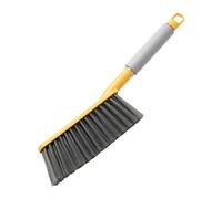 Kukyller Brosse de Lavage pour draps de lit, Balai à Main, Outil de Balayage des débris de miettes avec Long Manche pour épilateur de débris, Bureau, Couette, canapé, Meubles (Jaune)