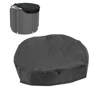 Kukyller Housse de Baignoire à Glace Portable en Tissu Oxford 420d résistant au Soleil, à la Neige, à la poussière pour Bain extérieur, plongée à Froid (S L) (Large)