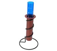 Kukyller Pluviomètre Flottant Pluviomètre extérieur Pluviomètre Flottant Compteur d'eau Cylindre en Plastique Tube de Mesure avec échelle pour Jardin, Cour, Patio, terrasse, pelouse (Base Ronde)