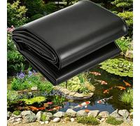 Kulvath Bache Bassin Exterieur 8x8m, Noir HDPE Flexible Bache Epdm, Imperméable, Résistante Aux UV, Adaptée Aux Bassins, Bassins à Poissons, Bassins à Koïs et Bassins à Lotus