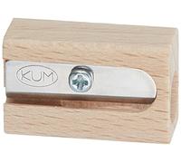 Kum 107.01.01 Bois Lame en Acier Plaque 1 Poste Taille-Crayon, Les Couleurs Peuvent Varier