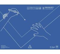 KUM 906.01.19 Sous-main 50 x 43 cm plastique gaucher