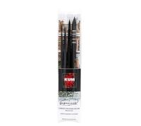 KUM - Coffret de pinceaux d'artiste Urban Watercolor, 4 pièces | Ensemble de pinceaux artistiques pour l'aquarelle et le croquis urbain