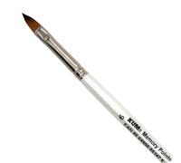 KUM - Pinceau aquarelle Memory Point en forme de langue de chat, taille 6 | Pinceaux pour artistes, matériel artistique pour l'aquarelle et la peinture à l'eau