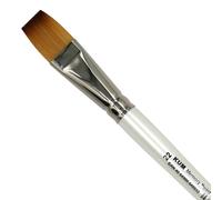 KUM - Pinceau Aquarelle Memory Point Plat, Taille 22 | Pinceaux pour artistes, matériel artistique pour l'aquarelle et la peinture à l'eau