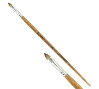 KUM - Pinceaux acrylique et huile Wood Line langue de chat, taille 10 | Pinceaux pour artistes, matériel artistique pour la peinture acrylique et la peinture à l'huile