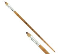 KUM - Pinceaux acrylique et huile Wood Line langue de chat, taille 14 | Pinceaux pour artistes, matériel artistique pour la peinture acrylique et la peinture à l'huile