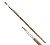 KUM - Pinceaux acrylique et huile Wood Line, ronds, taille 12 | Pinceaux pour artistes, matériel artistique pour la peinture acrylique et la peinture à l'huile