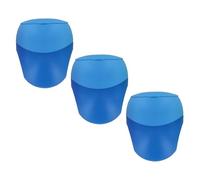KUM - Taille-crayon avec récipient Pencil Pal M2, bleu, lot de 3 | Taille-crayons à double réservoir pour crayons à mine et crayons de couleur, idéal pour l'école, le bureau et la maison
