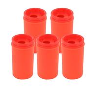 KUM - Taille-crayon avec réservoir 1870 Mini K1, rouge, lot de 5 | Taille-crayons à deux compartiments pour crayons à mine et crayons de couleur, idéal pour l'école et le bureau