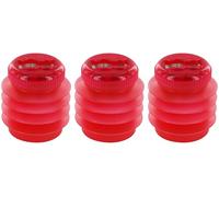 KUM - Taille-crayon avec réservoir Mini Softie M2, rouge, lot de 3 | Taille-crayon à double compartiment, souple et incassable, pour crayons à mine et crayons de couleur