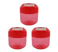KUM - Taille-crayon avec réservoir Oval Office M2, rouge, lot de 3 | Taille-crayons double compartiment pour crayons à mine et crayons de couleur, idéal pour l'école, le bureau et la maison