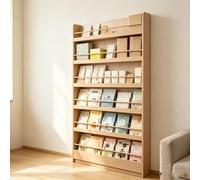 kumamart Bibliothèque Mince derrière la Porte, Support de Rangement en Bois for Enfants
