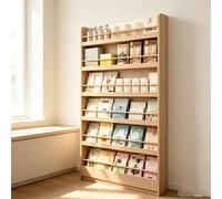 kumamart Bibliothèque Mince derrière la Porte, Support de Rangement en Bois for Enfants