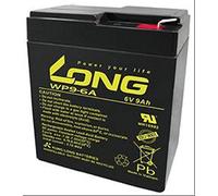 Kung Batterie longue plomb WP9-6A 6V 9Ah compatible avec MP-9-6A, A9680, HPS-682F, PS-682 F1 Power Sonic, Fiamm FG10801