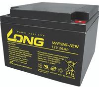KUNG LONG Accumulateur au plomb de secours, WP26-12N-M, 12 V-, 26 Ah