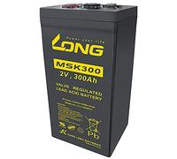Kung Long MSK300 Batterie au plomb AGM 2 V 300 Ah pour installations de secours (route, radio, éclairage de sécurité, télécommunications, installations BSV, éclairage de secours)