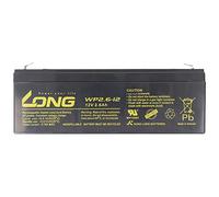 Kung Long WP2.6-12 F1 Batterie au plomb non tissée, 12 V, 2,6 Ah avec connecteur Faston 4,8 mm
