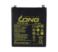 Kung Long WP5-12 F2 Batterie au plomb non tissée, 12 V, 5 Ah avec connecteur Faston de 6,3 mm