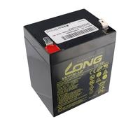 Kung Long WP5-12 F2 Batterie au plomb non tissée, 12 V, 5 Ah avec connecteur Faston de 6,3 mm