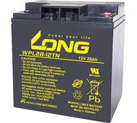 Kung Long WPL28-12TN F6 Longlife Accumulateur plomb/vlies, 12Volt, 28Ah, M5 filet intérieur