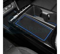 KUNGKIC Tapis antidérapant pour porte de voiture pour Hyundai Tucson 2025, boîte de rangement pour gobelets d’eau, tapis en caoutchouc antidérapant, 15 pièces (Bleu)