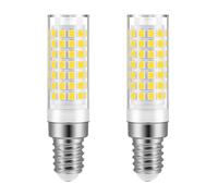 KUNKA Ampoule LED E14 culot 5W,50W équivalente à une ampoule halogène AC220V-240V pour réfrigérateur, hotte aspirante, machine à coudre, lampes de table, suspensions (Blanc Neutre 4000K, Lot de 2)