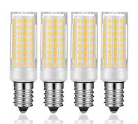 KUNKA Ampoule LED E14 culot 5W,50W équivalente à une ampoule halogène AC220V-240V pour réfrigérateur, hotte aspirante, machine à coudre, lampes de table, suspensions (Blanc Chaud 3000k, Lot de 4)