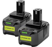 KUNLUN 2pcs 5,5Ah Li-ION Batterie de Remplacement pour Ryobi 18V One + RB18L50 RB18L40 RB18L25 BPL-1815 BPL-1820G BPL18151 BPL1820 P104 P105 P107 P108 Tous Les Outils sans Fil