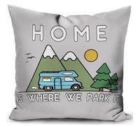 KUNQIAN Housse de Coussin canape Decoration Camping Car Accessoires Gadget Cadeau Bivouac Caravane Van aménagé Coussin pour canapé Salon Decoration Housse 40x40 cm Deco Exterieur decoratif