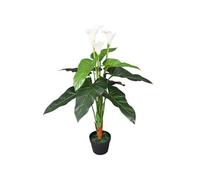 vidaXL Plante artificielle avec pot Lis Calla 85 cm Blanc