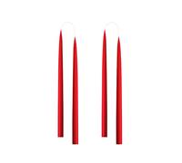 Kunstindustrien® Bougies coniques, fabriquées au Danemark, 42 couleurs disponibles, bougies de dîner sans goutte et sans fumée, bougies de table longue durée de combustion 15 heures