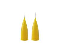 Kunstindustrien Bougies en forme de cône de couleur jaune citron