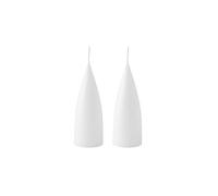 Kunstindustrien® Lot de 2 bougies en forme de cône, fabriquées au Danemark, 43 couleurs disponibles, bougies piliers sans gouttes et sans fumée, bougies longue durée de combustion de 15 heures,