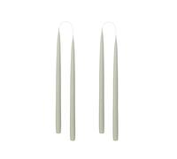 Kunstindustrien® Lot de 4 bougies coniques, fabriquées au Danemark, 42 couleurs disponibles, sans gouttes et sans fumée, bougies de table longue durée de combustion de 15 heures, bougies non parfumées