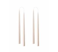 Kunstindustrien® Lot de 4 bougies coniques, fabriquées au Danemark, 42 couleurs disponibles, sans gouttes et sans fumée, bougies solides à combustion longue durée de 15 heures, sans parfum, coffret