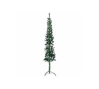 Kunstkerstboom half met standaard smal 120 cm groen344599