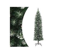 Kunstkerstboom smal met standaard 180 cm PVC345166