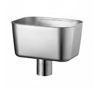 Kuntesetty Toit Drain Entonnoir Carré en Acier Inoxydable pour Évacuation des Eaux Pluviales Support Haute Capacité Adapté aux Travaux de Construction Gestion de, Ø50 Pour PVC