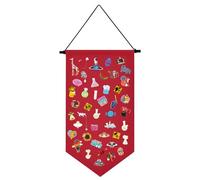 Kunyeah Organisateur de broches, boîte de rangement, toile colorée, tableau d'affichage, support, émail, épinglette, badge, suspension, bannière, boucles d'oreilles, porte-collection - Stylos non