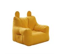 KUNYOS Canapé Paresseux Design, Chaise Souple, Pouf, Support de Sol(Yellow)