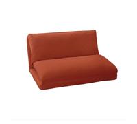 KUNYOS Canapé Paresseux Ferme, Chaise Simple inclinable et Amovible, Lavable, Petite Taille, Salon, Chambre à Coucher, Petit canapé-lit Pliable(Double Orange)