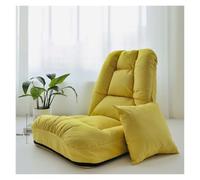 KUNYOS Canapé Paresseux Pliant, Hiver, Maison, Chambre à Coucher, Salon, Chaise Longue, Dossier réglable, Balcon, Baie vitrée, Loisirs Simple(Yellow 02)