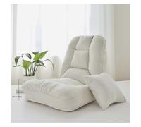 KUNYOS Canapé Paresseux Pliant, Hiver, Maison, Chambre à Coucher, Salon, Chaise Longue, Dossier réglable, Balcon, Baie vitrée, Loisirs Simple(Rice White 02)