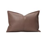 KUNYOS Housse de Pouf d'extérieur en Simili Cuir, Sac d'oreiller for Club de Plage(70x100cm-coffee)
