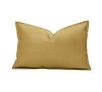 KUNYOS Housse de Pouf d'extérieur en Simili Cuir, Sac d'oreiller for Club de Plage(70x100cm-dust Yellow)